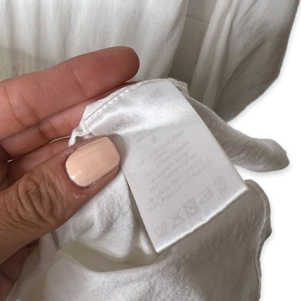 Zadig & Voltaire White Ranil Embroidered Cotton Mini Dress Size S - Picture 7 of 8